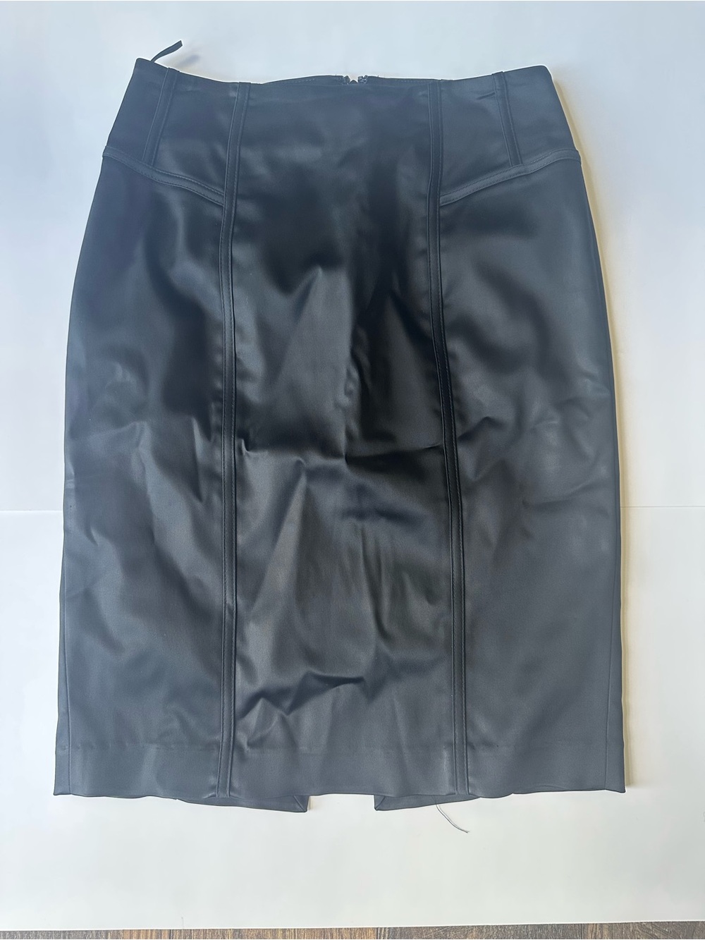 White House Black Market Black satin Pencil Skirt